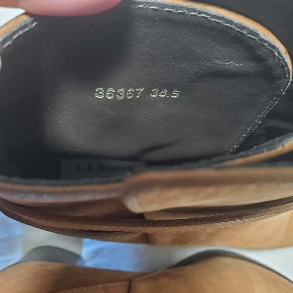 L.K Bennett Nubuck Suede Booties Size EU 38.5 - Picture 17 of 17